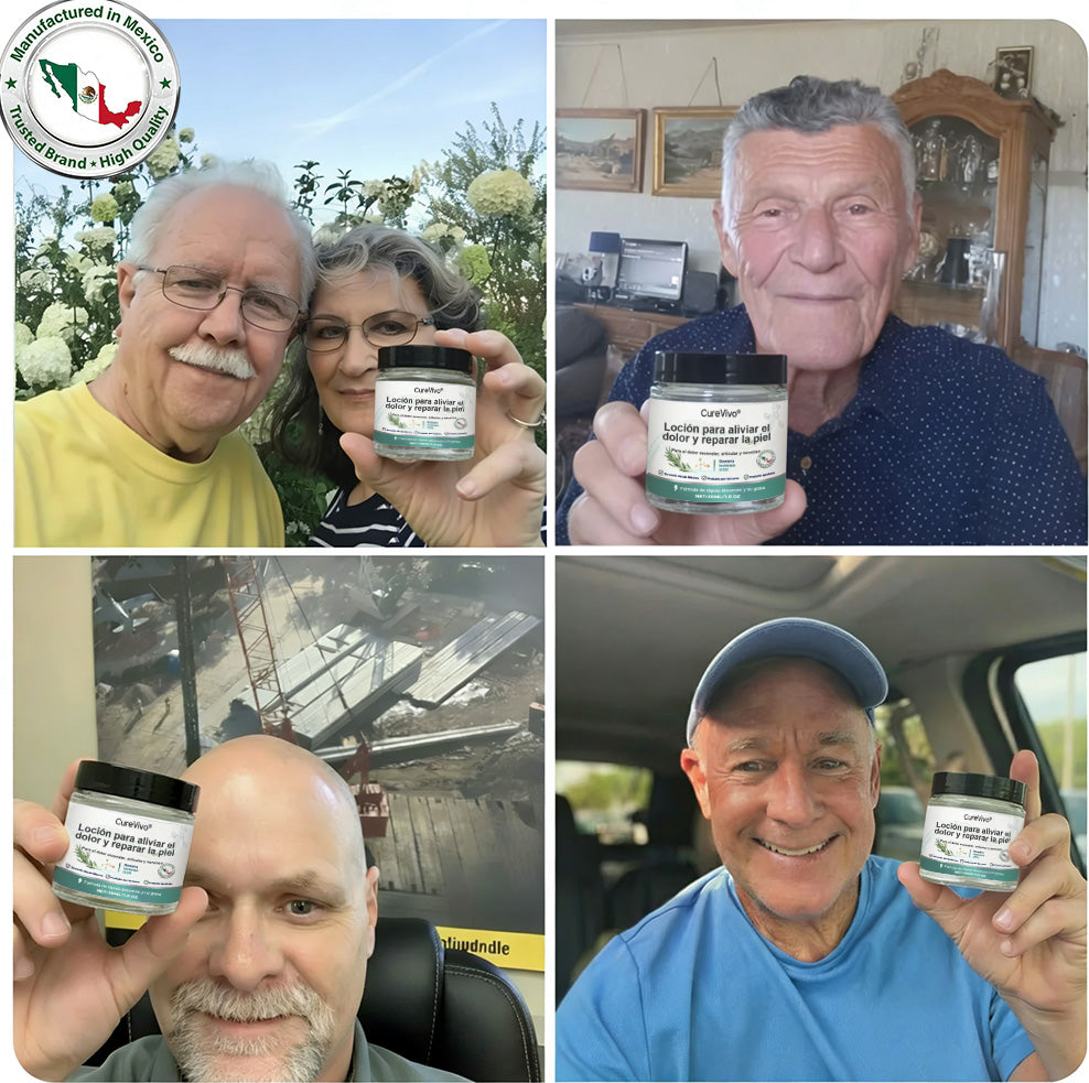 CureVivo® 🩺Loción analgésica y reparadora👩‍⚕️Para dolores musculares, articulares y nerviosos