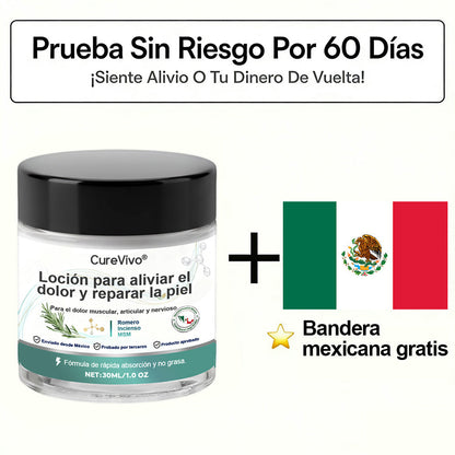 CureVivo® 🩺Loción analgésica y reparadora👩‍⚕️Para dolores musculares, articulares y nerviosos
