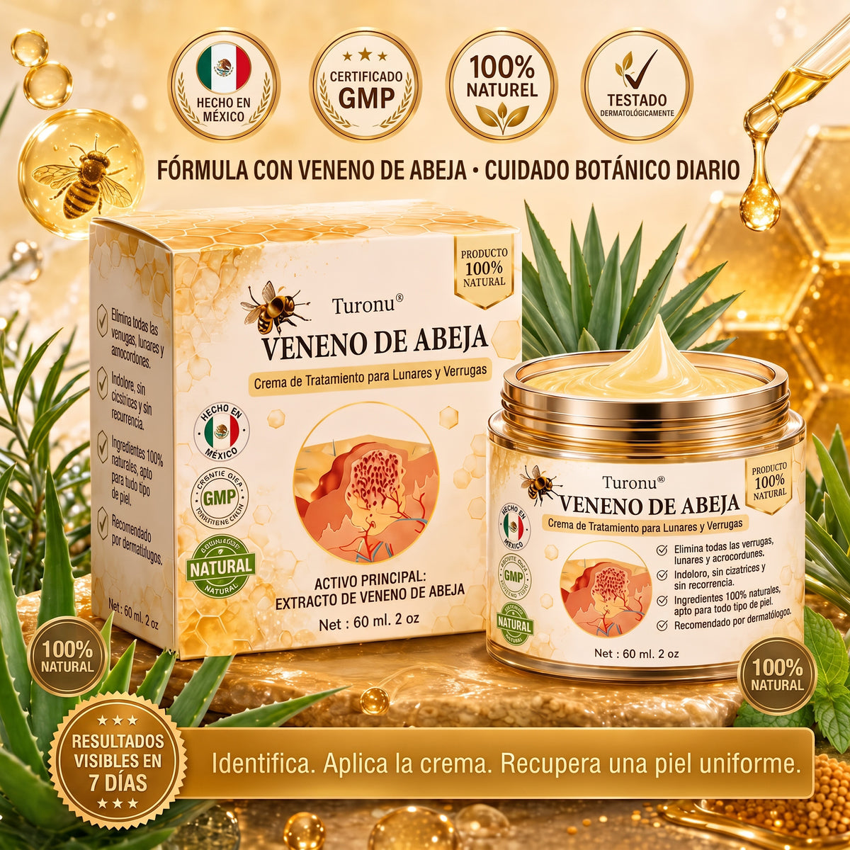 Turonu®🎇 tratamiento avanzado con veneno de abeja contra las verrugas y las imperfecciones de la piel 👨‍⚕️ Inspirado en la ciencia dermatológica | Cuidado localizado en casa