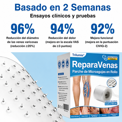 🇲🇽🏆Rollo de parches con microagujas Trilumia® VeinRepair ⚡ Alivio inmediato, resultados a largo plazo
