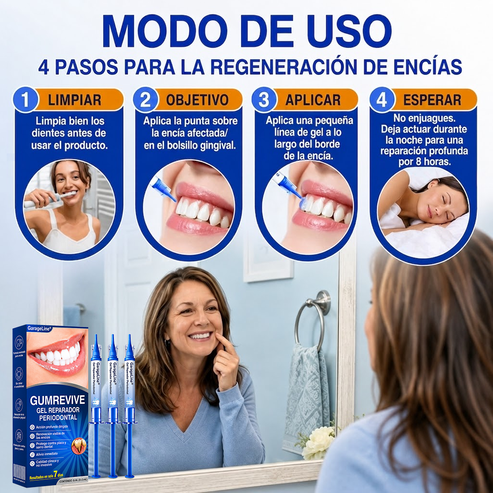 🇩🇪👨‍⚕️🦷✨GarageLine® GumRevive: gel reparador periodontal