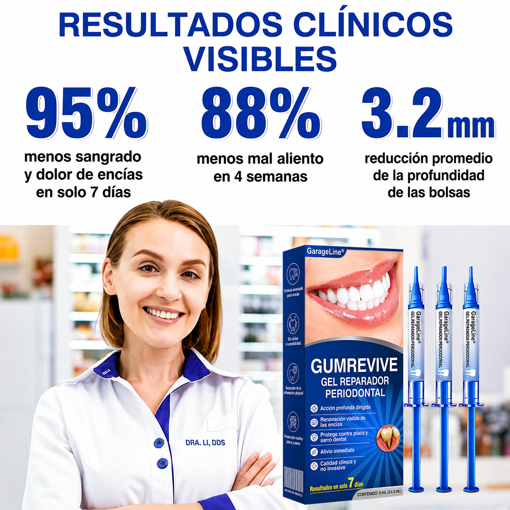 🇩🇪👨‍⚕️🦷✨GarageLine® GumRevive: gel reparador periodontal