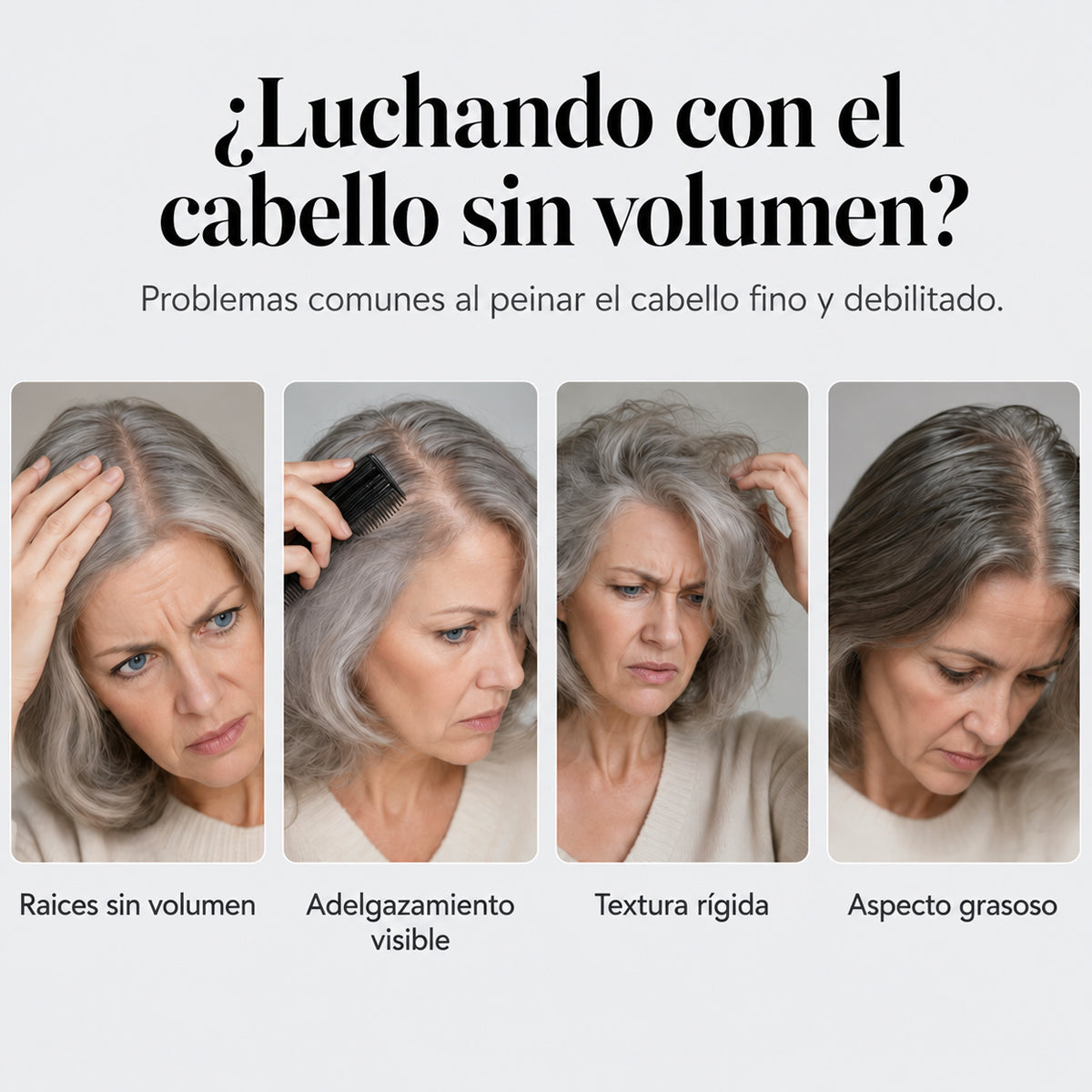 ✨ Compra 3 y llévate 2 GRATIS 🎁 Volumen instantáneo para cabello lacio — Ligero, con rebote y volumen todo el día