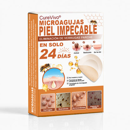 🎄Tienda oficial insignia | CureVivo® 🐝 Parche de microagujas con veneno de abeja (para verrugas, manchas de la edad e imperfecciones)💕