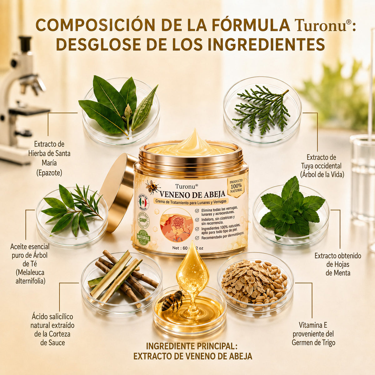 Turonu®🎇 tratamiento avanzado con veneno de abeja contra las verrugas y las imperfecciones de la piel 👨‍⚕️ Inspirado en la ciencia dermatológica | Cuidado localizado en casa