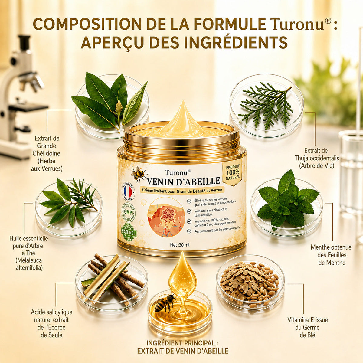 Turonu®🎉 tratamiento avanzado con veneno de abeja contra las verrugas y las imperfecciones de la piel 👨‍⚕️ Inspirado en la ciencia dermatológica | Cuidado localizado en casa