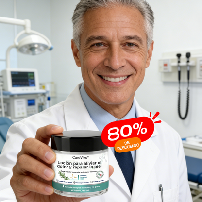 CureVivo® 🩺Loción analgésica y reparadora👩‍⚕️Para dolores musculares, articulares y nerviosos