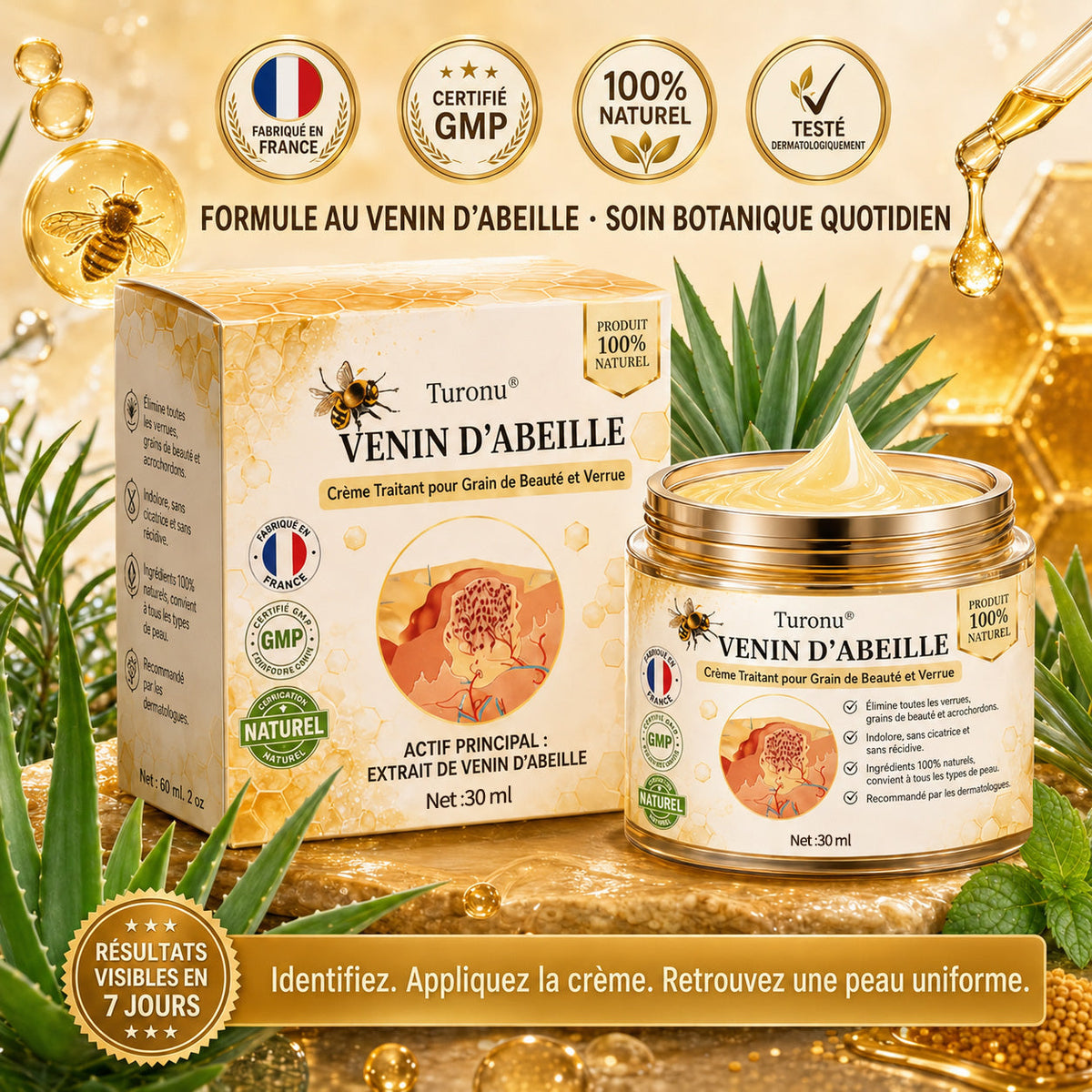 Turonu®🎉 tratamiento avanzado con veneno de abeja contra las verrugas y las imperfecciones de la piel 👨‍⚕️ Inspirado en la ciencia dermatológica | Cuidado localizado en casa