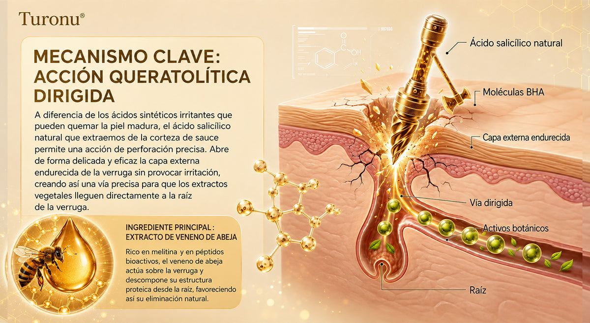 Turonu®🎇 tratamiento avanzado con veneno de abeja contra las verrugas y las imperfecciones de la piel 👨‍⚕️ Inspirado en la ciencia dermatológica | Cuidado localizado en casa