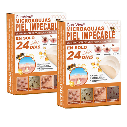 🎄Tienda oficial insignia | CureVivo® 🐝 Parche de microagujas con veneno de abeja (para verrugas, manchas de la edad e imperfecciones)💕