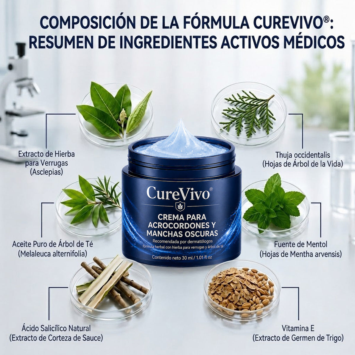 🏆CureVivo® Crema Eliminadora de Etiquetas y Manchas Cutáneas 7 Días (Fórmula Indolora – Sin Cicatrices)🤗