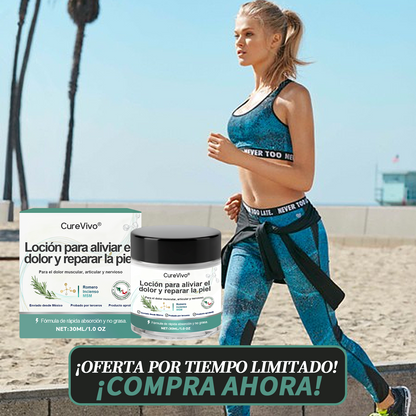 CureVivo® 🩺Loción analgésica y reparadora👩‍⚕️Para dolores musculares, articulares y nerviosos