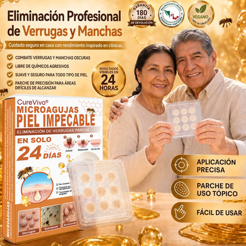 🎄Tienda oficial insignia | CureVivo® 🐝 Parche de microagujas con veneno de abeja (para verrugas, manchas de la edad e imperfecciones)💕