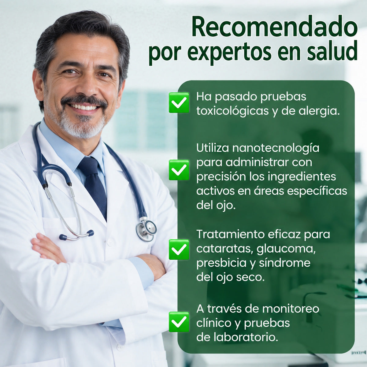 🧑‍⚕️CureVivo® Suero Rodante Ocular Nano Clear Vision – Confort Ocular Profesional y Soporte para la Vista