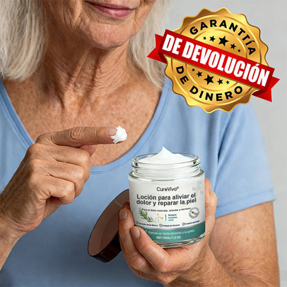 CureVivo® 🩺Loción analgésica y reparadora👩‍⚕️Para dolores musculares, articulares y nerviosos