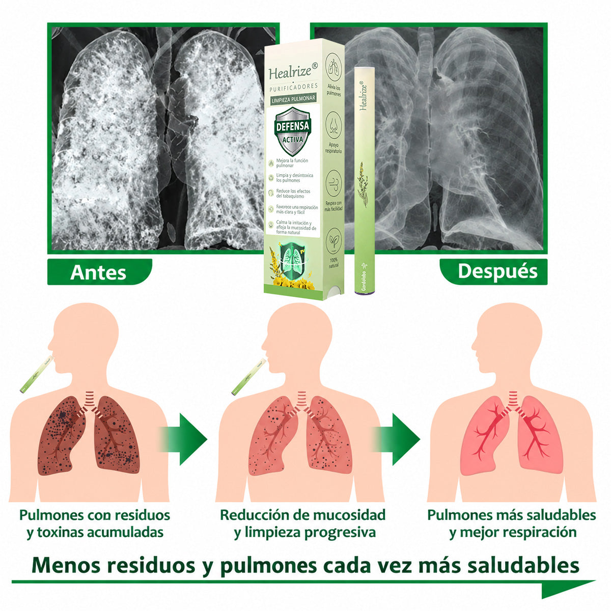 🦚 | Difusor Healrize® con extracto botánico de gordolobo para la limpieza pulmonar 🔥