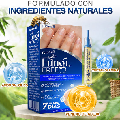 🇲🇽 Turonu® FungiFree 🐝 Cuidado Intensivo para Hongos, Uñas Amarillas, Gruesas y Quebradizas ✨