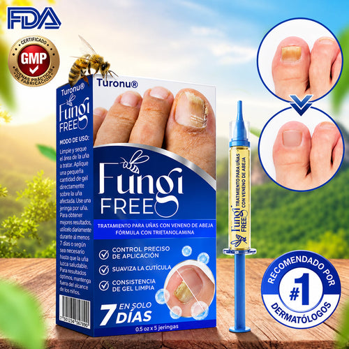 🇲🇽 Turonu® FungiFree 🐝 Cuidado Intensivo para Hongos, Uñas Amarillas, Gruesas y Quebradizas ✨