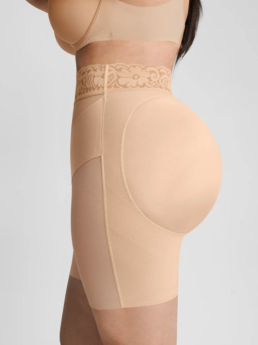 🏆LUCKYSONG® Pantalón corto moldeador con banda en V ultraelástico para levantamiento de glúteos