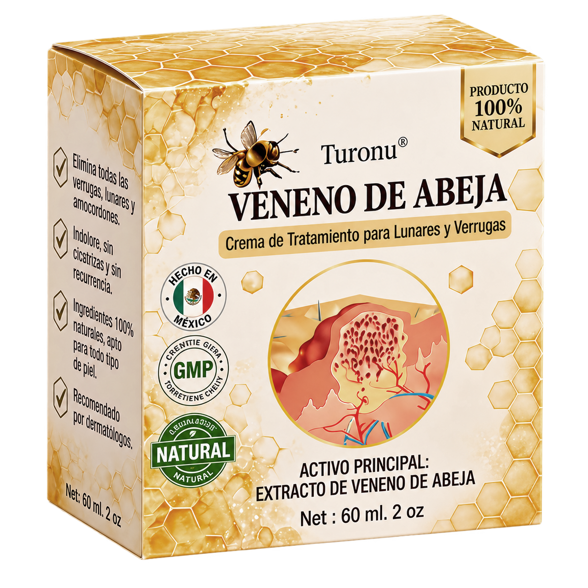 Turonu®🎇 tratamiento avanzado con veneno de abeja contra las verrugas y las imperfecciones de la piel 👨‍⚕️ Inspirado en la ciencia dermatológica | Cuidado localizado en casa