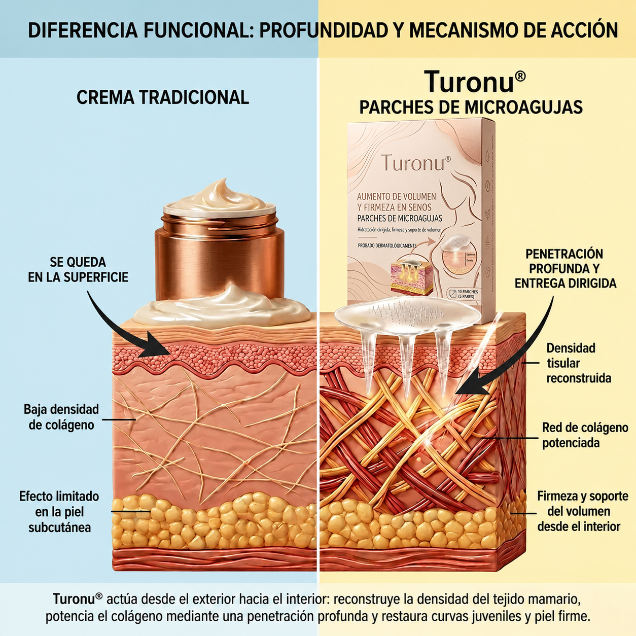 💥Turonu® 💥Parche avanzado de nanomicroagujas para el aumento selectivo del pecho💥💥💥