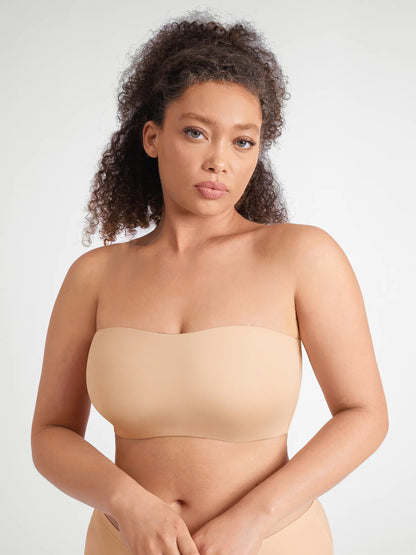 🏆LUCKYSONG® Sujetador bandeau sin tirantes ultrasuave