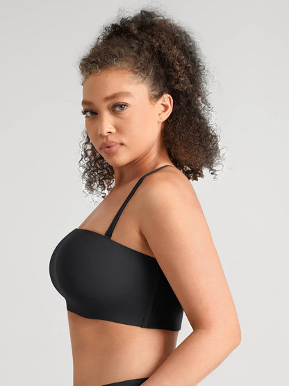 🏆LUCKYSONG® Sujetador bandeau sin tirantes ultrasuave