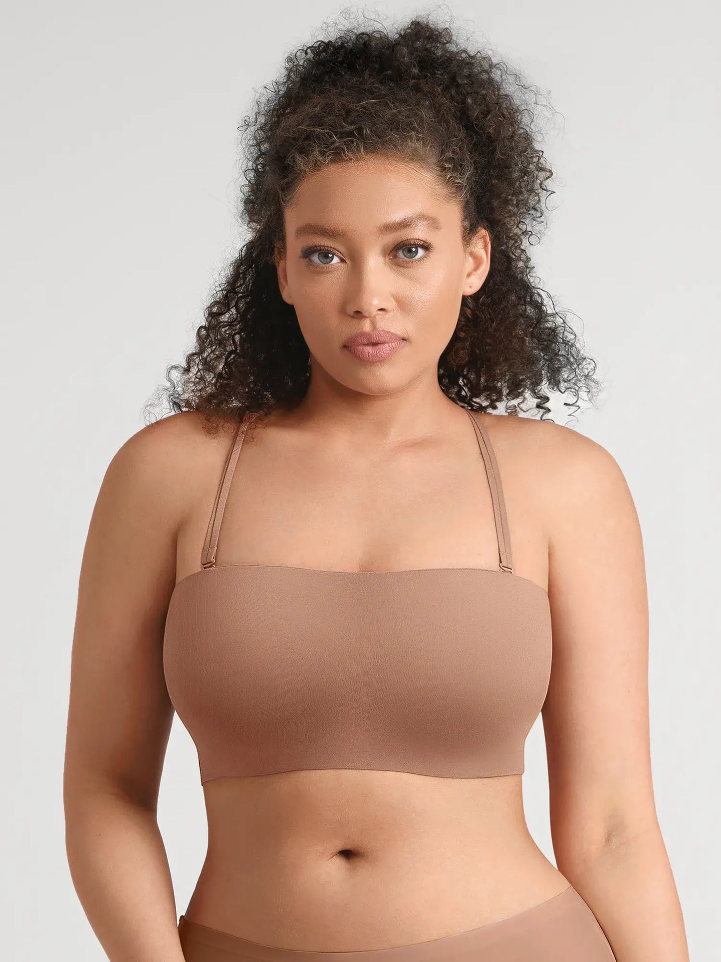 🏆LUCKYSONG® Sujetador bandeau sin tirantes ultrasuave