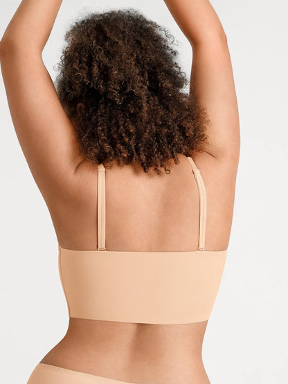 🏆LUCKYSONG® Sujetador bandeau sin tirantes ultrasuave