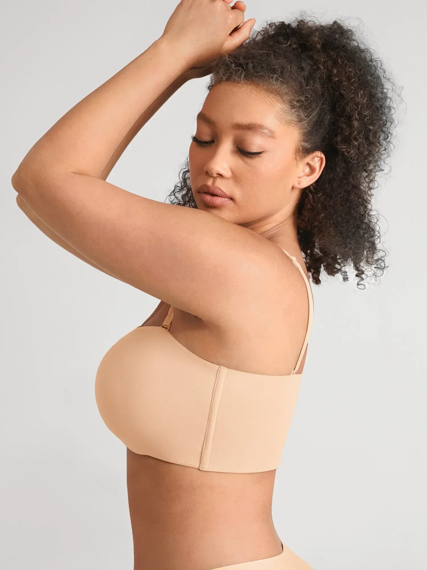 🏆LUCKYSONG® Sujetador bandeau sin tirantes ultrasuave