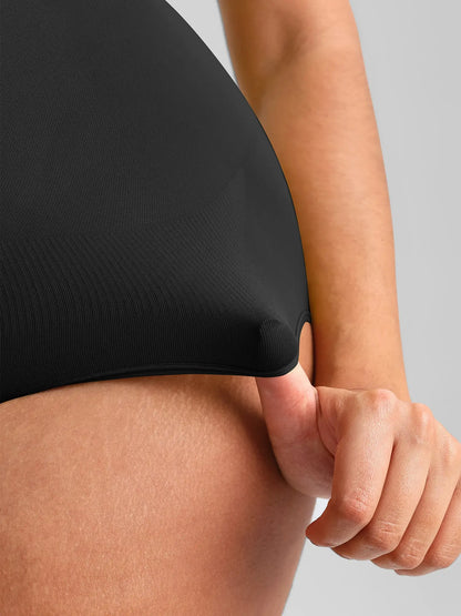 🏆LUCKYSONG® Body de uso diario sin costuras con escote redondo y textura suave.
