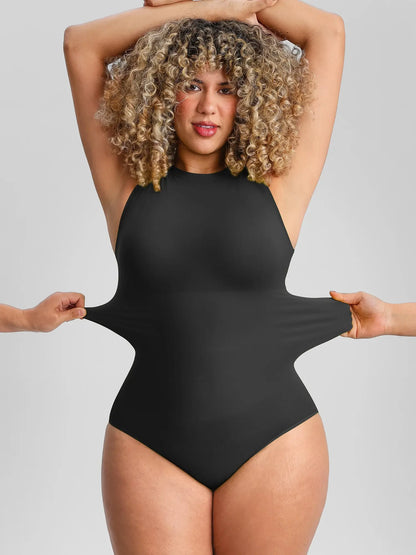 🏆LUCKYSONG® Body de uso diario sin costuras con escote redondo y textura suave.