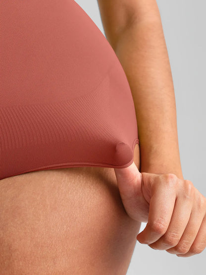 🏆LUCKYSONG® Body de uso diario sin costuras con escote redondo y textura suave.