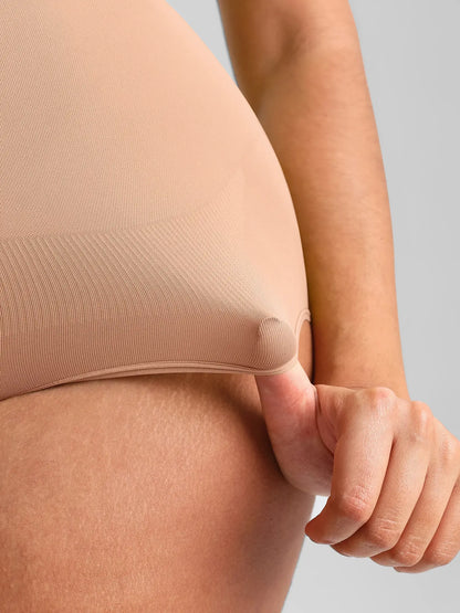 🏆LUCKYSONG® Body de uso diario sin costuras con escote redondo y textura suave.