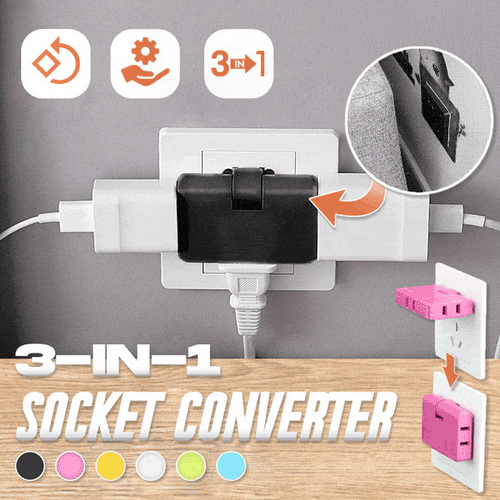 (🔥2025Promoción de último día - 49% de descuento)2025-180 Degrees Rotatable Socket Converter